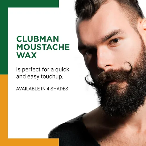 Miniatura 2 de Clubman Pinaud Cera para bigote con aplicador de peine, para peinado y mejora del color, marrón, 0.5 onzas (paquete de 6)