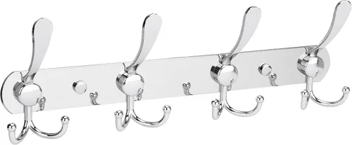 Miniatura 13 de YUNISS Perchero montado en la pared, 3 ganchos triangulares de acero inoxidable para abrigos, sombreros, batas, toallas en recibidor y entrada Negro