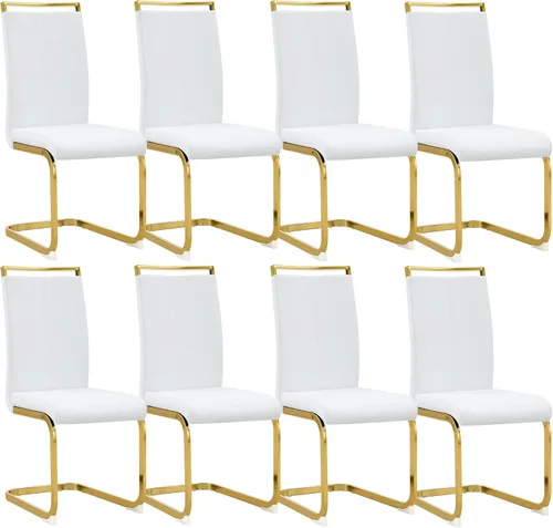 Miniatura 60 de Baysitone Juego de 6 sillas de comedor modernas, sillas laterales de comedor, sillas de cocina con asiento acolchado de piel sintética y respaldo