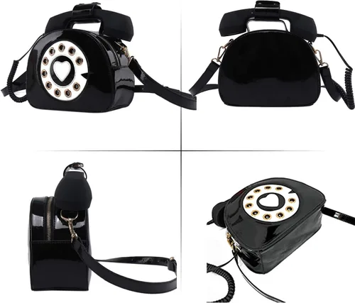 Miniatura 21 de Oweisong Divertido bolso de teléfono para mujer, bolso cruzado de hombro con asa superior para teléfono