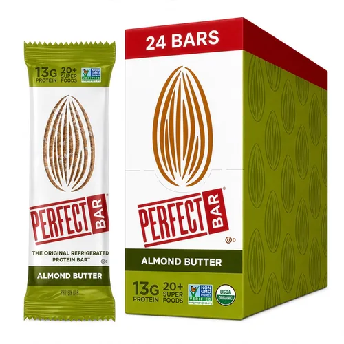 Miniatura 21 de Perfect Bar - Barra de proteínas con crujiente de frutas, frutos rojos mixtos y mantequilla de nueces, snack de proteínas, sin gluten, sin soya, sin