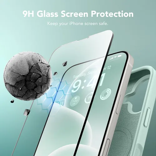 Miniatura 337 de GONEZ Funda de silicona para iPhone 15 Pro Max, compatible con Magsafe, protector de cámara + protector de pantalla, forro de microfibra suave