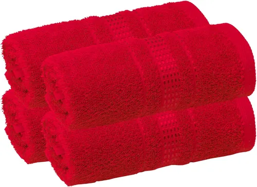 Miniatura 57 de Melissa Linen Toallas de Punta de Dedos Paquete de 4, 100% Algodón Turco, Toallas de Mano Pequeñas para Cuerpo y Cara, 12 x 18 pulgadas, Suaves