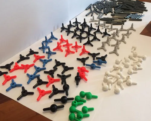 Miniatura 4 de Molecularity - Kit de modelo molecular para estudiantes de química orgánica, más de 200 piezas