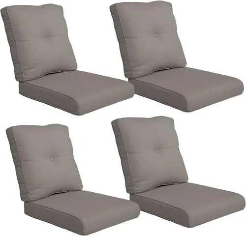 Miniatura 43 de Rilyson Cojines de patio para muebles de exterior, 22 x 24 pulgadas, respaldo alto y asiento profundo, cojín de exterior para sillas de patio, sofá