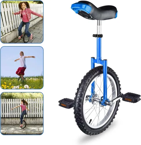 Miniatura 7 de AW Rueda de 16/18/20/24 pulgadas, asiento ajustable para exteriores, para adultos, niños, deportes al aire libre, ejercicio de fitness, para elegir