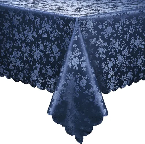 Miniatura 19 de Smiry Mantel cuadrado, mantel de vinilo resistente al agua, lavable, para cocina y comedor (azul bebé, 54 x 54 pulgadas)