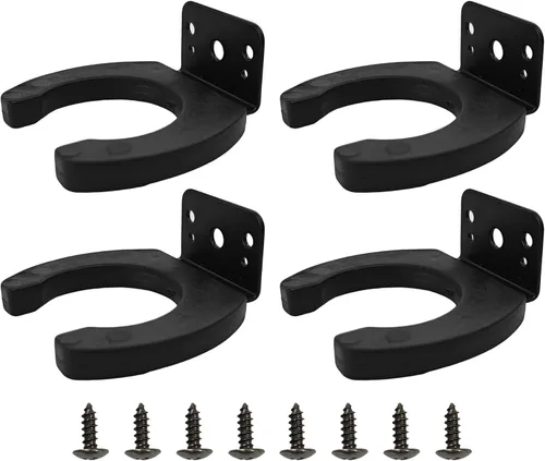 Miniatura 6 de 2 clips de micrófono de identificación de 1.693 in, soporte de micrófono resistente con tornillos de montaje, soporte de montaje en pared