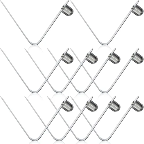 10 clips de resorte de remo de kayak de acero inoxidable, clip de resorte, clip de resorte de tubo de bloqueo para toldo de camping, tienda de