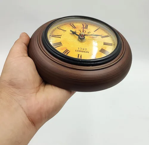 Miniatura 2 de Reloj de pared de madera de tamaño pequeño, perfecto para sala de estudio, oficina y reloj de regalo