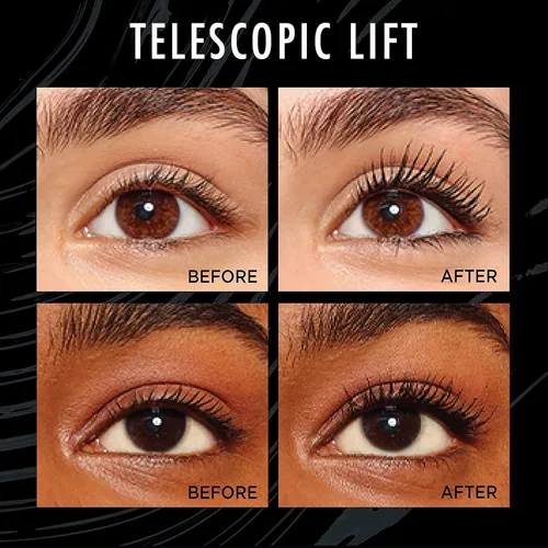 Miniatura 3 de L'Oréal Paris Telescopic Lift Máscara Lavable, Maquillaje de Ojos Alargador y Voluminizador, Levantamiento de Pestañas con hasta 36 HR de Uso, Negro