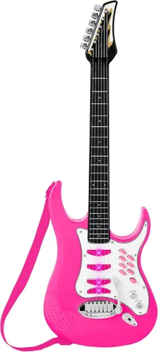 Miniatura 4 de Set de juegos guitarra eléctrica para niños c/reproductor de mp3, productos Best Choice, Rosado
