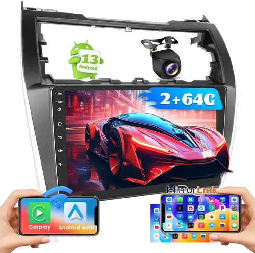 Miniatura 9 de [HiFi 4Core 64G] Android 15 Estéreo para automóvil 2012 2013 2014 Toyota Camry Radio, Hikity 10.1 pulgadas pantalla táctil Camry Radio inalámbrico