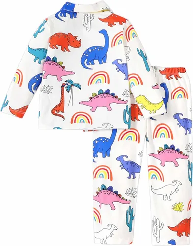 Miniatura 2 de PATPAT Conjunto de pijama de manga larga para niñas pequeñas, parte superior e inferior para niña de 2 a 6 años