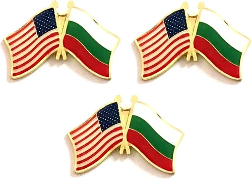Miniatura 69 de 3 Pines de solapa con banderas de Estados Unidos y países internacionales, paquete de 3 pines dobles con diseño de banderas de Estados Unidos