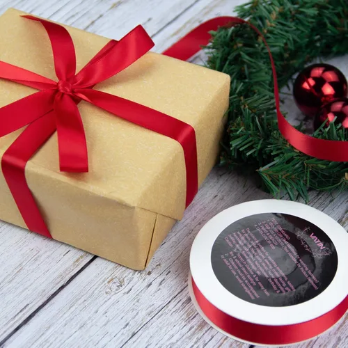 Miniatura 6 de VATIN Cinta de Satén Rojo Intenso de Doble Cara 5/8" Continua 25 Yardas, Cinta de Tela de Poliéster Roja para Lazos, Ramos, Envoltura de Regalos