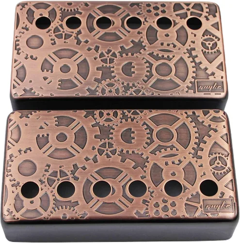 Guyker Humbucker - Cubierta de pastilla (1.969 in/2.047 in de distancia entre varas) – Puente de cuproníquel y pastillas para el cuello, piezas de