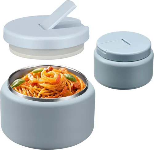 Miniatura 15 de Termo de sopa de 26 onzas para comida caliente para niños con tapa de hebilla, frasco de comida aislado al vacío de boca ancha a prueba de fugas