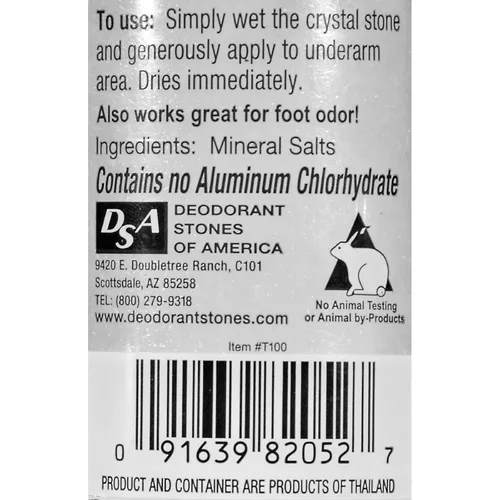 Miniatura 2 de Desodorante tailandés Piedra desodorante de cristal – 4.25 oz (paquete de 3)