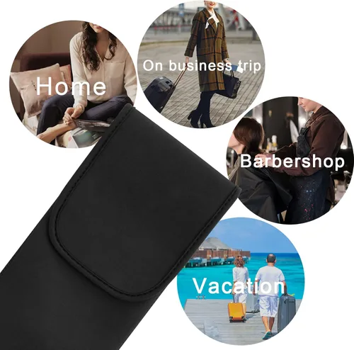 Miniatura 5 de Homakover Bolsa de neopreno resistente al calor, funda universal para rizador, funda de viaje para rizador de hierro plano, para viajes, gimnasio u