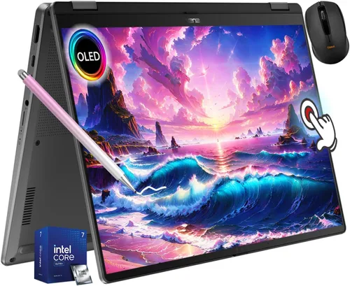ASUS Vivobook Flip OLED Touch Copilot+ de 14 pulgadas, Intel EVO Core Ultra 7 256V, Wi-Fi 7, bisagra de 360°, Thunderbolt4, Win 11, con mouse
