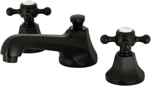 Miniatura 9 de Kingston Brass KS4463BX Grifo de baño extendido de 8 pulgadas, latón antiguo