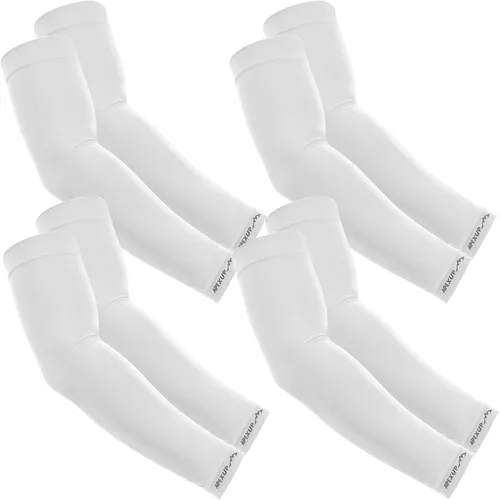 Miniatura 9 de APEXUP Mangas refrescantes para hombres y mujeres, protección solar UV UPF 50, mangas de compresión para voleibol para exteriores 1 negro+1 blanco+1