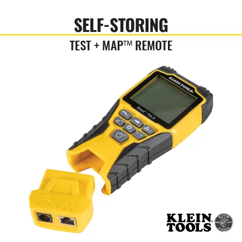 Miniatura 3 de Klein Tools VDV001819 Juego de herramientas, juego de prueba de instalación de cables con engarzadores, comprobador de cables Scout Pro 3