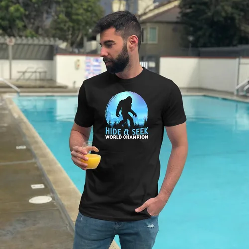 Miniatura 4 de Bigfoot Hide and Seek Shirt Bigfoot Camisetas para hombre Regalos de Bigfoot para hombres