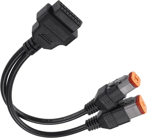 Miniatura 6 de uxcell 16 Pin a 4 Pin 6 Pin Motocicleta 2 en 1 OBD Herramienta de diagnóstico Adaptador de escáner para Harley