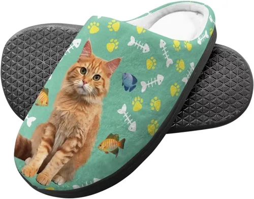 Miniatura 3 de Viewamoon Zapatos de casa de felpa unisex para niños, pantuflas cálidas para interiores para niños y niñas, pantuflas de casa para otoño e invierno