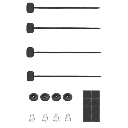 1 juego de montaje de ventilador, kit de montaje de correas de ventilador de radiador eléctrico para ventilador de radiador eléctrico de vehículo de