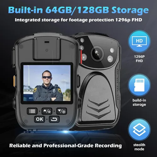 Miniatura 6 de PatrolMaster 1296P Cámara corporal con visión nocturna de 170°, 3500mAh - Grado comercial profesional a prueba de manipulaciones para seguridad