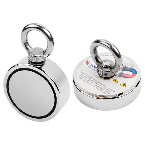Miniatura 3 de LORESO - Kit de pesca con imán con estuche, kit completo de pesca con imán de doble cara 880 libras, una cara 550 libras, cuerda + mosquetón