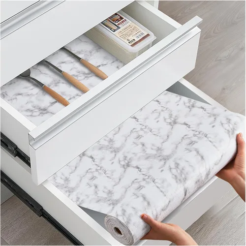 Miniatura 20 de Forro antideslizante para cajones y estantes, no adhesivos, grueso, agarre fuerte, impermeable, lavable, protege los estantes del aparador, armarios