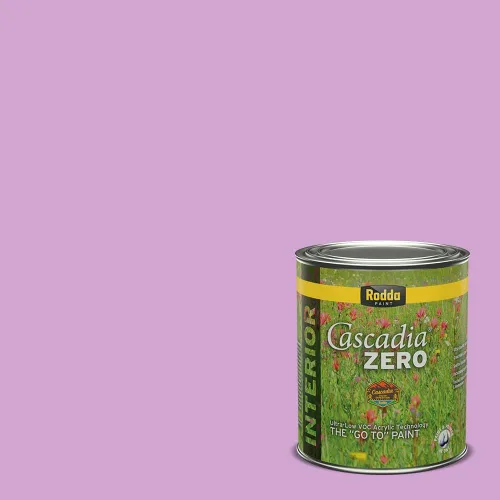 Miniatura 159 de Rodda Paint CASCADIA ZERO - Pintura plana e imprimación para interiores en uno, cuarto de galón, rosa Mullen