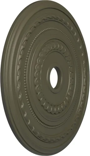 Miniatura 49 de Ekena Millwork CM25COFCS Cole Medallón de Techo, 25 3/8"OD x 3 3/8"ID x 1 3/8"P, pintado a mano Flash Cobre