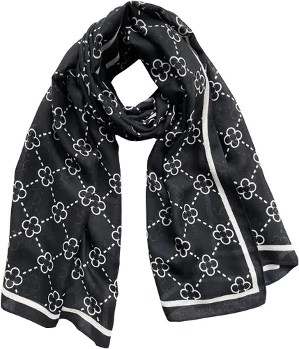 Miniatura 5 de JERLA Bufandas para mujer, ligeras, suaves, de moda, sólidas, bufanda, chal a cuadros