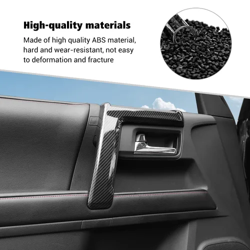 Miniatura 5 de Voodonala Panel de interruptores de ventana para Toyota 4Runner 2010-2024, cubierta de panel de manija lateral compatible con Toyota 4Runner SUV