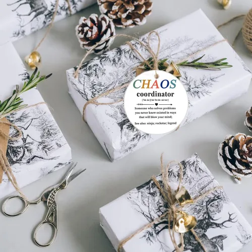 Miniatura 4 de Regalos para compañeras de trabajo para mujeres, adorno colgante de amistad de Navidad 2025, regalos de inspiración de agradecimiento