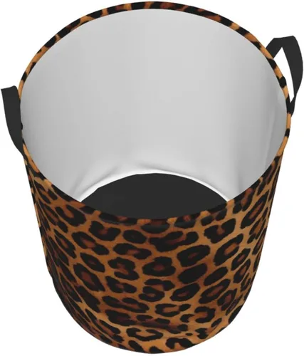 Miniatura 3 de Cool Cheetah Leopard print Circular Hamper Waterproof Storage Bin Organizer Basket Laundry Hamper With Handles For Clothes Toys Small