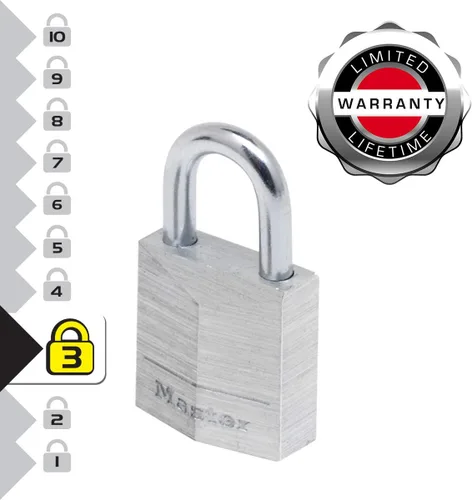 Miniatura 3 de Master Lock 9120EURT 2 Candados Aluminio 0.787 in