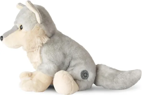 Miniatura 3 de The Petting Zoo Peluche de lobo, regalos para niños, animales salvajes del zoológico Onez, juguete de peluche de lobo gris de 12 pulgadas