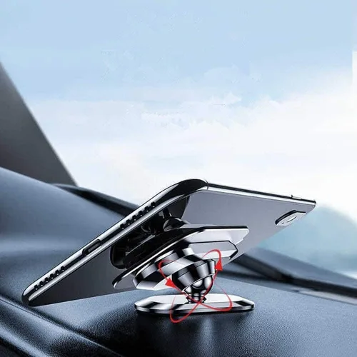 Miniatura 7 de Soporte magnético universal para teléfono para automóvil, rotación de 360 grados, ajustable, sin ruido, para salpicadero, compatible con iPhone