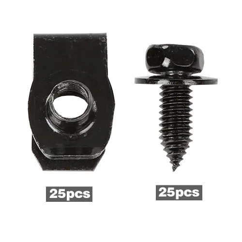 Miniatura 4 de G-PLUS Pernos de guardabarros y tuercas en U 5/16-18 x 7/8" x 3/4" arandela 1/2" cabeza hexagonal 50 piezas