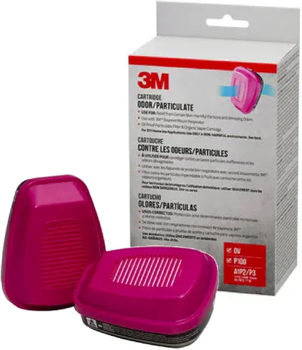 3M - Respirador y cartuchos multiuso para el hogar