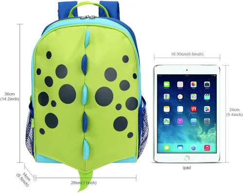 Miniatura 8 de Yodo Mochila escolar para niños pequeños, etiqueta con nombre y correa para el pecho