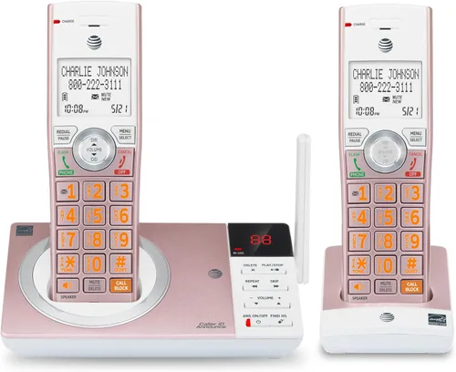 Miniatura 19 de Teléfono inalámbrico expandible DECT 6.0 con sistema de respuesta y bloqueador inteligente de llamadas de AT&T CL82207, Plateado/Negro