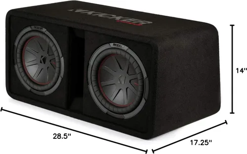 Miniatura 10 de KICKER 48DCWR102 CompR Subwoofers duales de 10" en carcasa ventilada, 2ohm