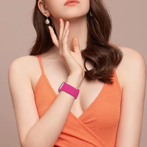 Miniatura 4 de Correas deportivas compatibles con Apple Watch de 1.65, 1.73, 1.77, 1.77, 1.61, 1.49, 1.57 y 1.73 pulgadas, para mujeres y hombres, correa de Rosa